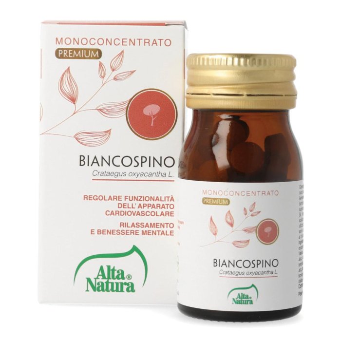 Integratore al Biancospino A Natura 60 Compresse – Supporto Naturale per Cuore, Pressione e Relax