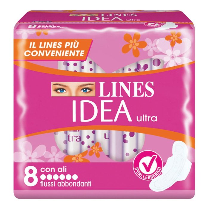 Fater Idea Ultra Assorbente Flussi Abbondanti Con Ali 8 Pezzi