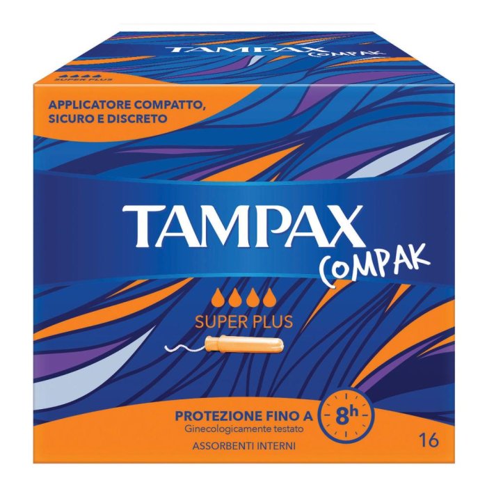 Fater Tampax Compak Assorbente Interno Super Plus 16 Pezzi