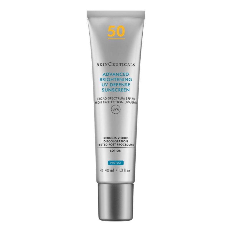 Advanced Brightening UV Defense fluido viso con filtro solare SPF schiarente antimacchia