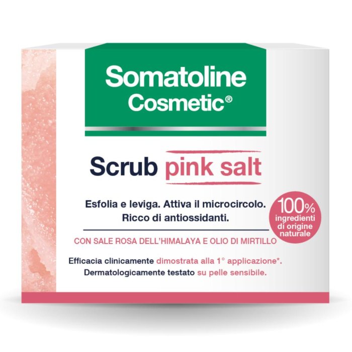 Somatoline Cosmetic Trattamenti Corpo Pink Salt Scrub Esfoliante Rigenerante 350 ml