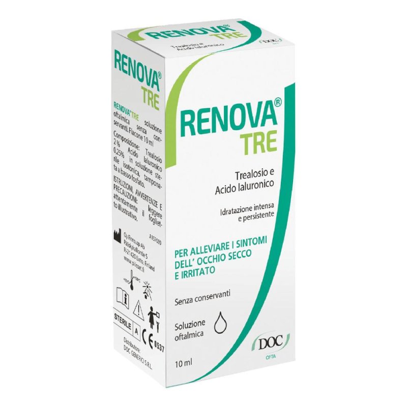 Doc Generici Renova Tre Collirio a Base Di Trealosio e Acido Ialuronico 10 ml