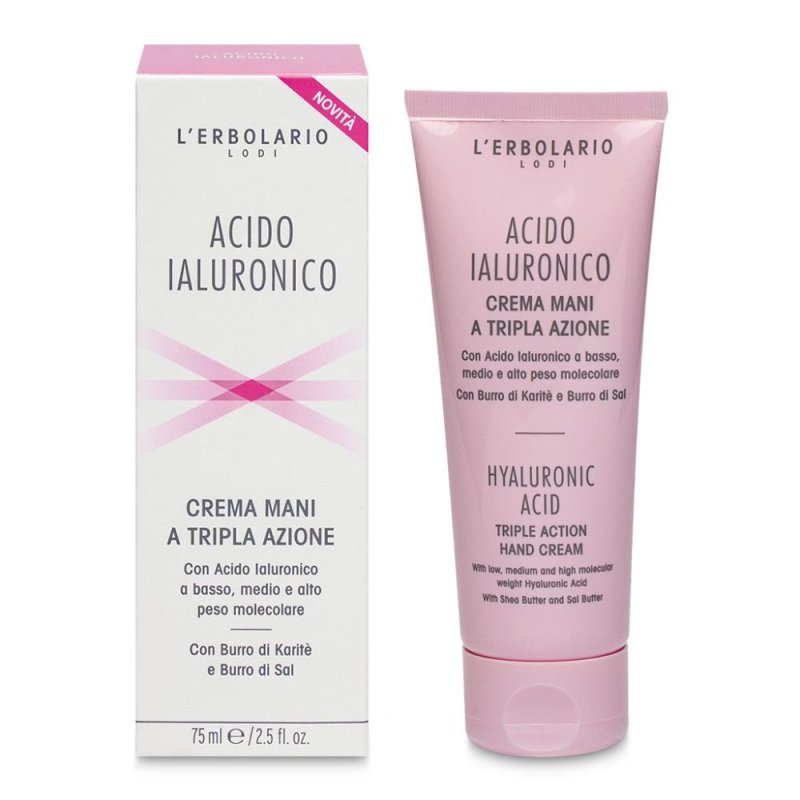 Acido ialuronico crema mani triple action - crema mani idratante all’acido ialuronico