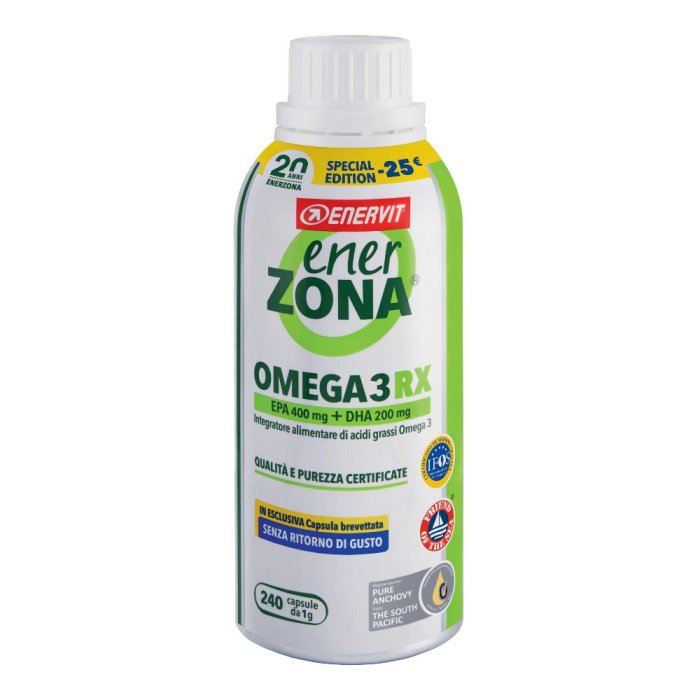 EnerZona Omega 3 RX 240 capsule integratore di acidi grassi - EnerZona Spa EnerZona Omega 3 RX 240 capsule integratore di acidi grassi - EnerZona Spa