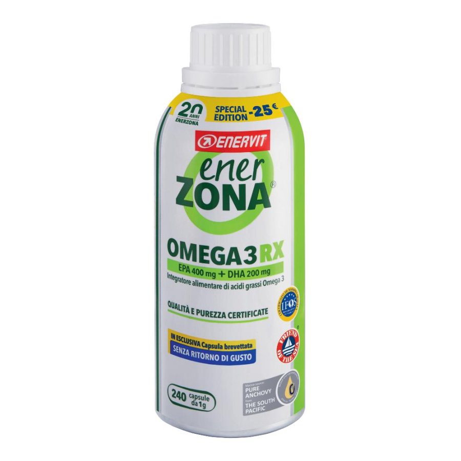 EnerZona Omega 3 RX 240 capsule integratore di acidi grassi - EnerZona Spa EnerZona Omega 3 RX 240 capsule integratore di acidi grassi - EnerZona Spa
