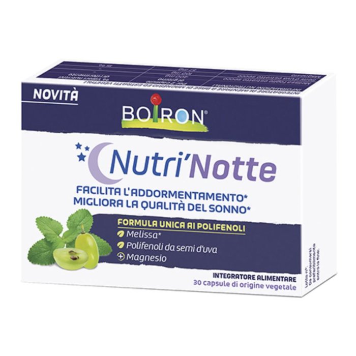 Nutri Notte Integratore per il Sonno e il Rilassamento – 30 Capsule Vegetali