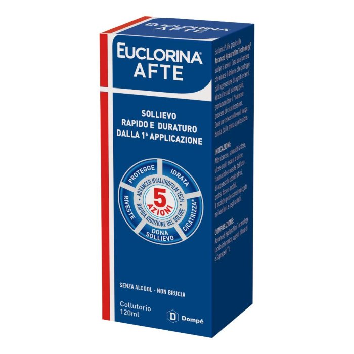 Dompe' Farmaceutici Euclorina Afte Collutorio 120 Ml