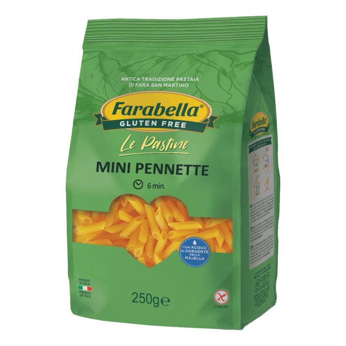 Bioalimenta Farabella Alimenti senza Glutine Mini Pennette Pasta Secca 250 g