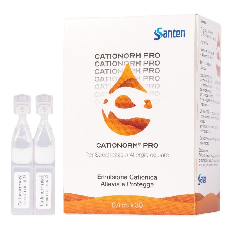 Cationorm Pro Ud 30 Flaconcini Monodose 0,4ml Occhi Secchi