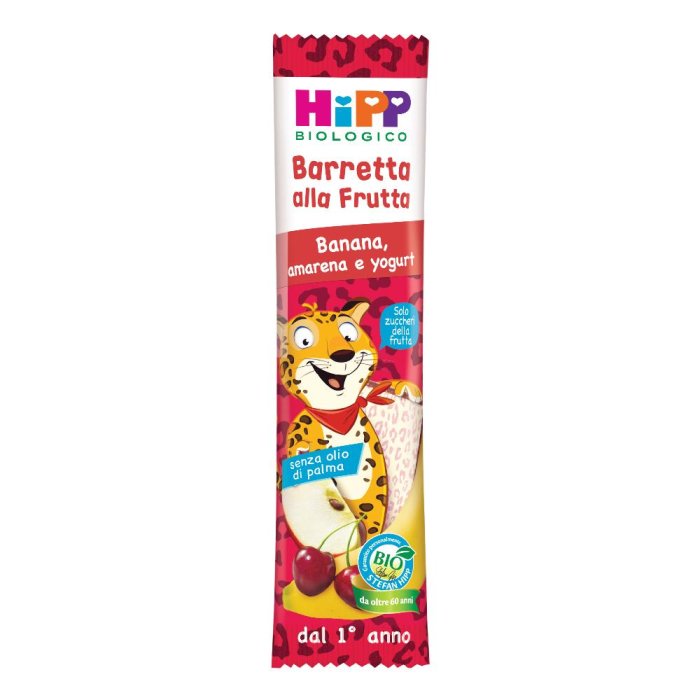 HiPP Bio barretta frutta banana albicocca yogurt 23 g - snack biologico per bambini