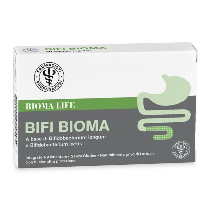 Biomalife Bifibioma Integratore Equilibrio Flora Intestinale 30 Capsule