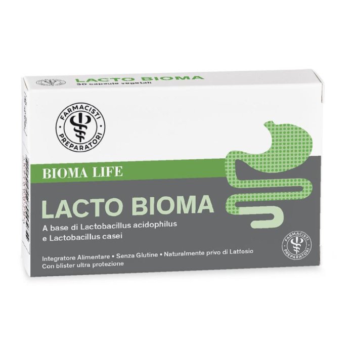 Biomalife Lactobioma Integratore Equilibrio Flora Batterica Intestinale 30 Capsule