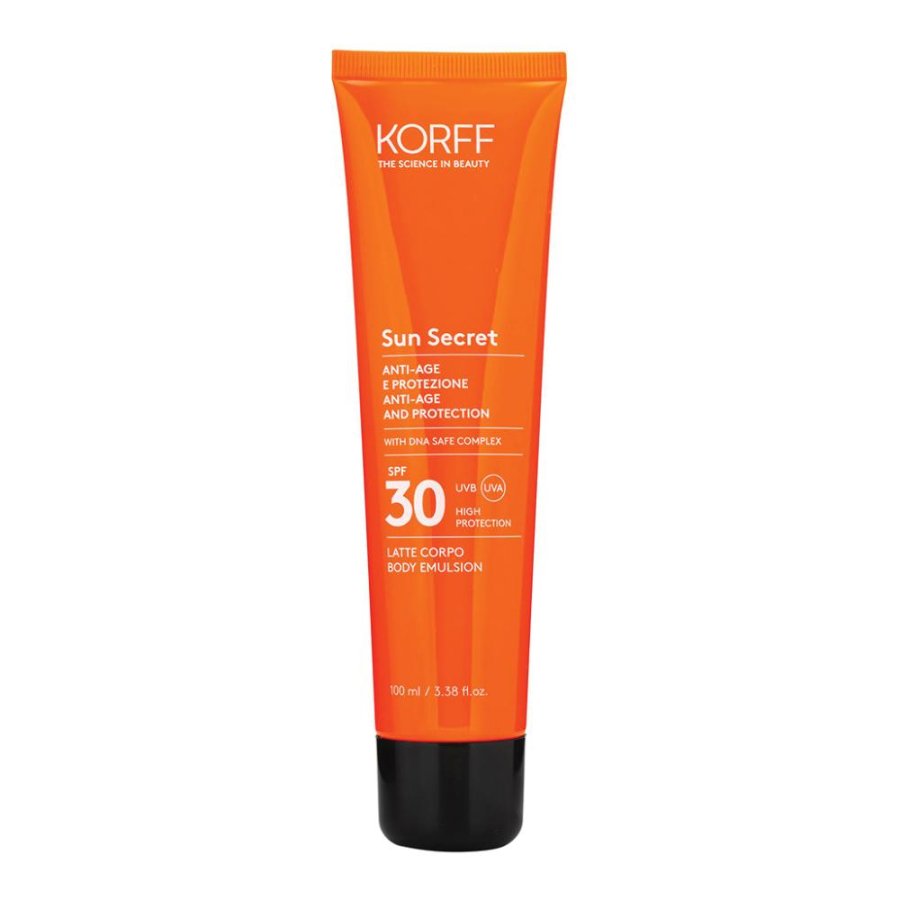 Korff Sun Latte Solare Corpo e Viso SPF 30 Alta Protezione 100 ml