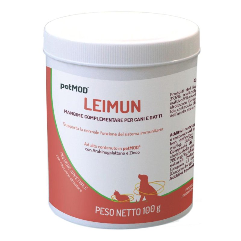 Petmod Leimun 100 g Integratore per Cani e Gatti per Sostegno del Sistema Immunitario e in Caso di Leishmaniosi