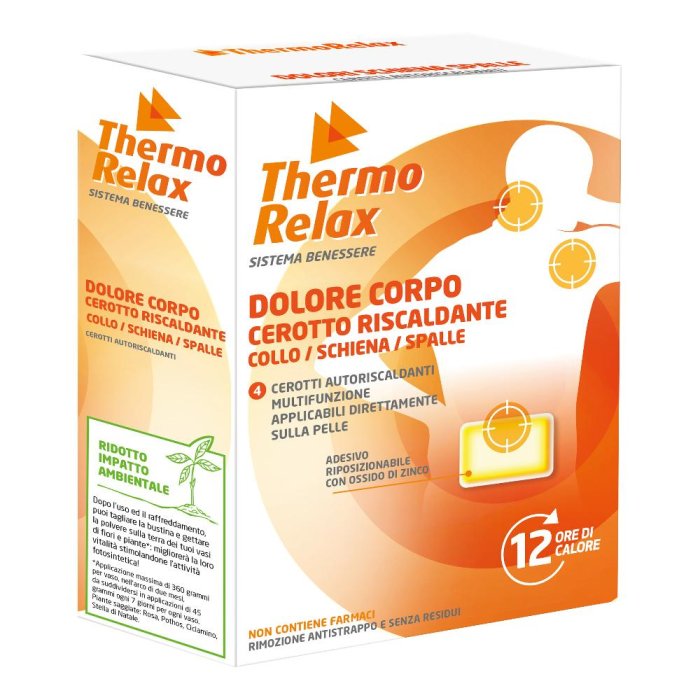 Thermorelax cerotto corpo - cerotto riscaldante per dolori muscolari e articolari