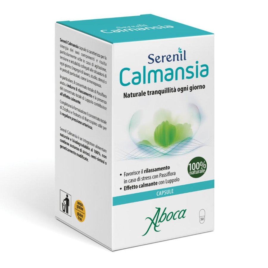 Aboca Serenil Calmansia Integratore per lo Stress 50 Capsule Aboca Serenil Calmansia Integratore per lo Stress 50 Capsule