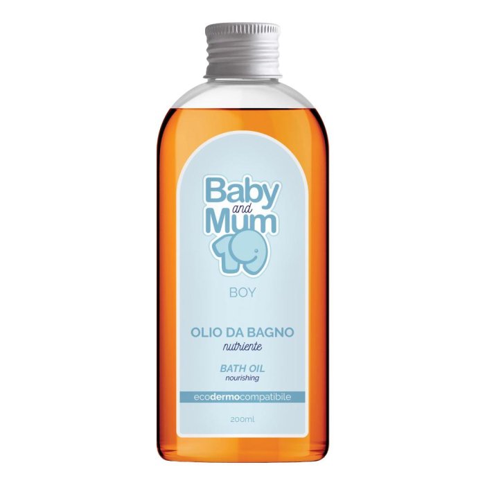Babyandmum olio bagno boy 200 ml - olio detergente per il bagnetto dei bambini