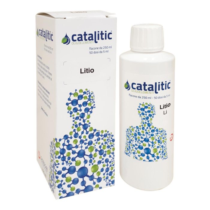 Catalitic Litio Oligoelementi 250 ml Integratore di Litio Catalitico in Gocce per Equilibrio del Sistema Nervoso e Benessere Mentale