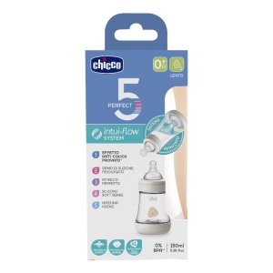 Chicco (artsana) Chicco Biberon Perfect 5 Unisex 150 Ml In Silicone 1 Foro