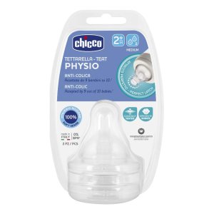 Chicco (artsana) Chicco Tettarella Perfect 5 2m In Silicone 2 Fori 2 Pezzi