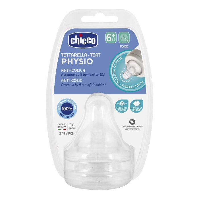 Chicco (artsana) Chicco Tettarella Perfect 5 6m In Silicone 2 Pezzi Pap