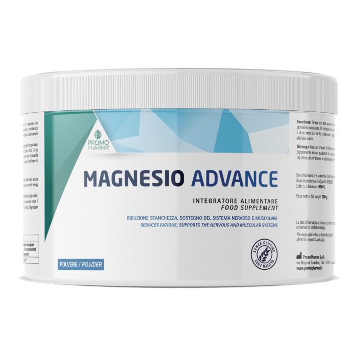 PromoPharma Magnesio Advance Integratore Alimentare Recupero Energetico in Polvere 300g