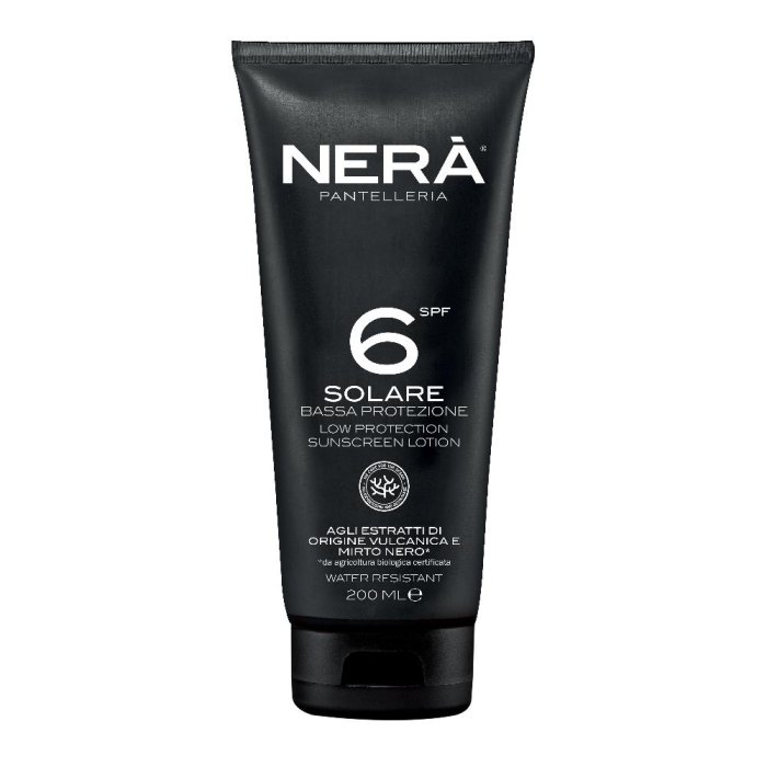 Nerà Crema Solare Viso e Corpo SPF 6 Abbronzante a Bassa Protezione – Crema Idratante Protettiva per Pelle già Abbronzata