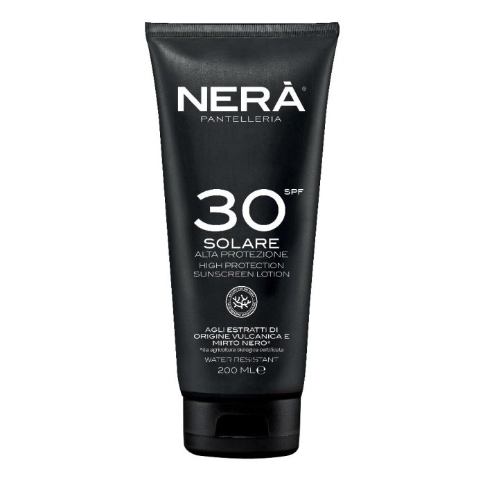 NERA' Crema Solare Viso e Corpo SPF 30 Protezione Alta – Crema Solare Idratante Antiage per Pelli Sensibili