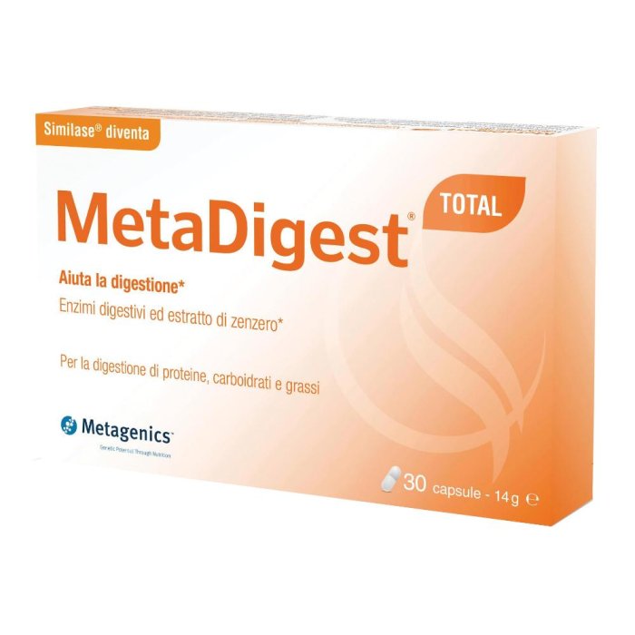 MetaDigest Total - Enzimi Digestivi per la Digestione Completa 30 capsule