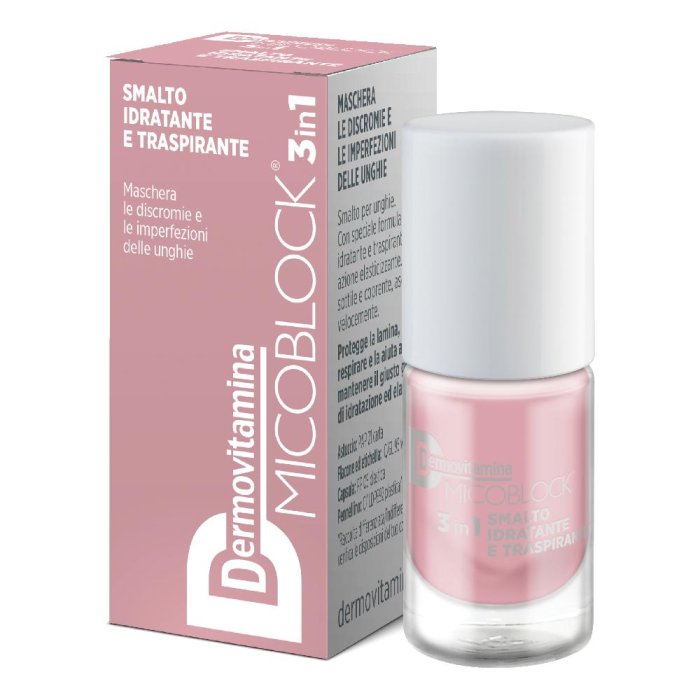 Dermovitamina Micoblock 3 in 1 - Smalto Idratante e Traspirante Colore Nude 5ml