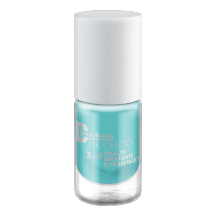 Dermovitamina Micoblock 3 in 1 - Smalto Idratante Traspirante Colore Turchese 5ml