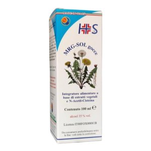 MRG-SOL Gocce 100 ml Integratore Vegetale con N-Acetil-Cisteina per il Benessere Digestivo e Fisico