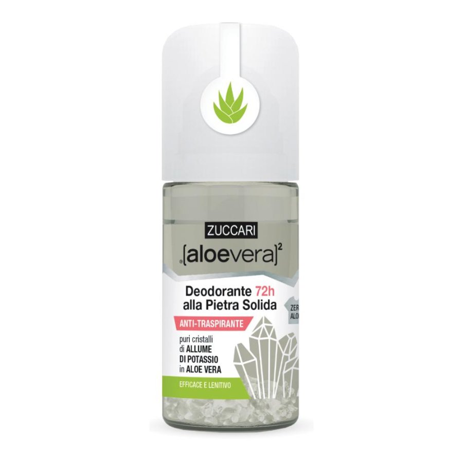 Zuccari Aloevera2 Deodorante Pietra Solida Roll On 50 Ml Zuccari Aloevera2 Deodorante Pietra Solida Roll On 50 Ml