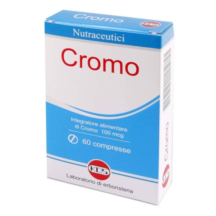 Kos Cromo Integratore Metabolismo Glucosio e Macronutrienti 60 Compresse