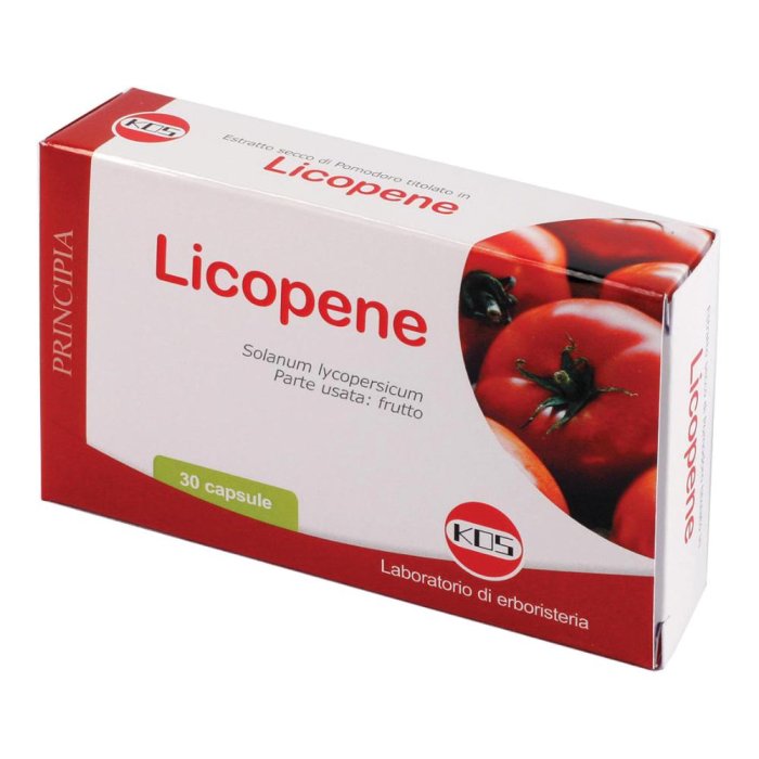 Kos Licopene Integratore Funzionalità Prostata 30 Capsule