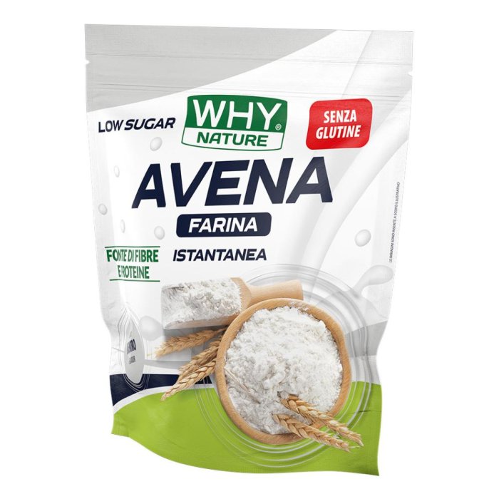Whynature farina di avena senza glutine 1 kg - farina di avena gluten free neutra