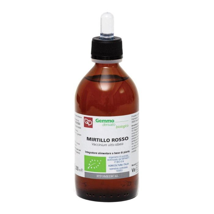 Sciroppo al Mirtillo Rosso Bio 200 ml – Integratore Naturale per Benessere delle Vie Urinarie, Ricco di Antiossidanti