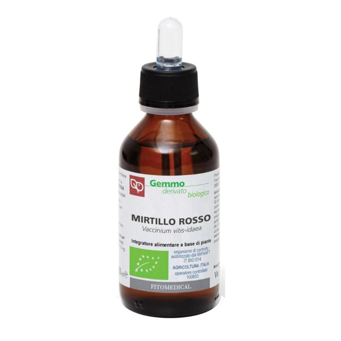 Integratore al Mirtillo Rosso Biologico Macerato Glicerico Gemmoderivato 100 Millilitri