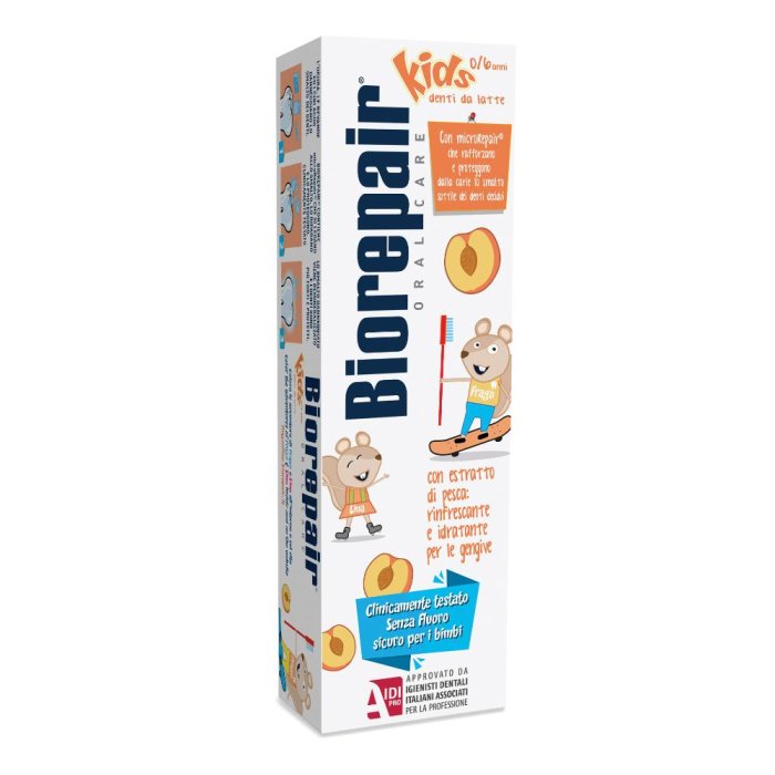 Biorepair Kids - Dentifricio per Bambini 0-6 anni gusto Pesca 50 ml