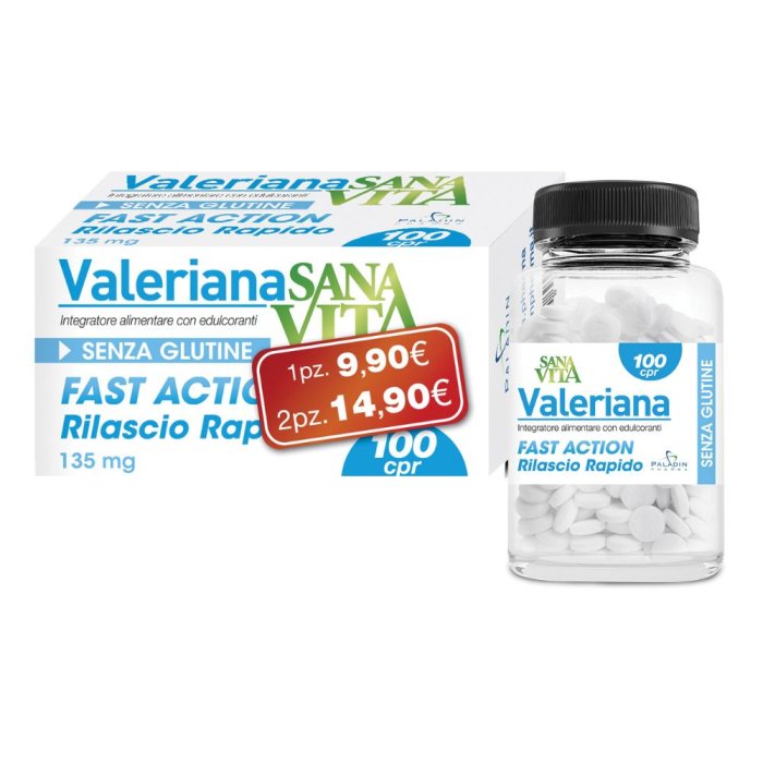 Valeriana Sanavita 100 compresse – integratore per nervosismo e riposo