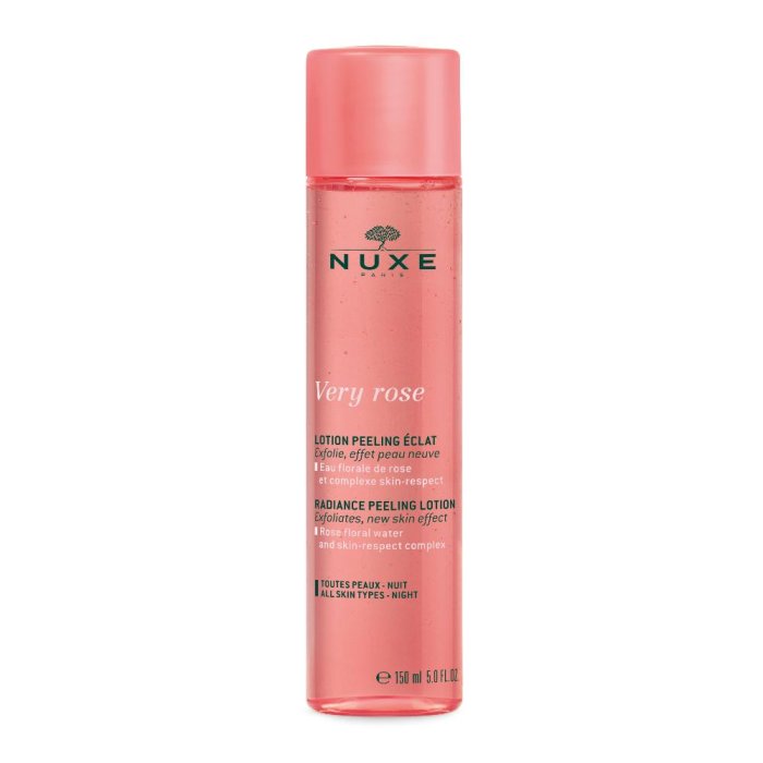Nuxe Very Rose lozione peeling - lozione esfoliante delicata viso alla rosa