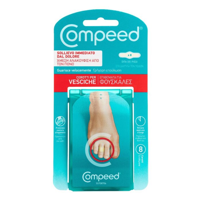 Compeed Cerotti Vesciche Dita/Piedi 8 Pezzi
