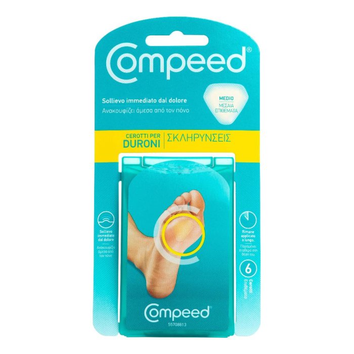 Compeed cerotti per duroni medio 6 pezzi