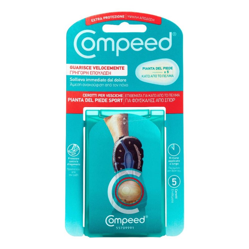  Compeed Cerotti Vesciche Pianta Piede Sport 5 Pezzi