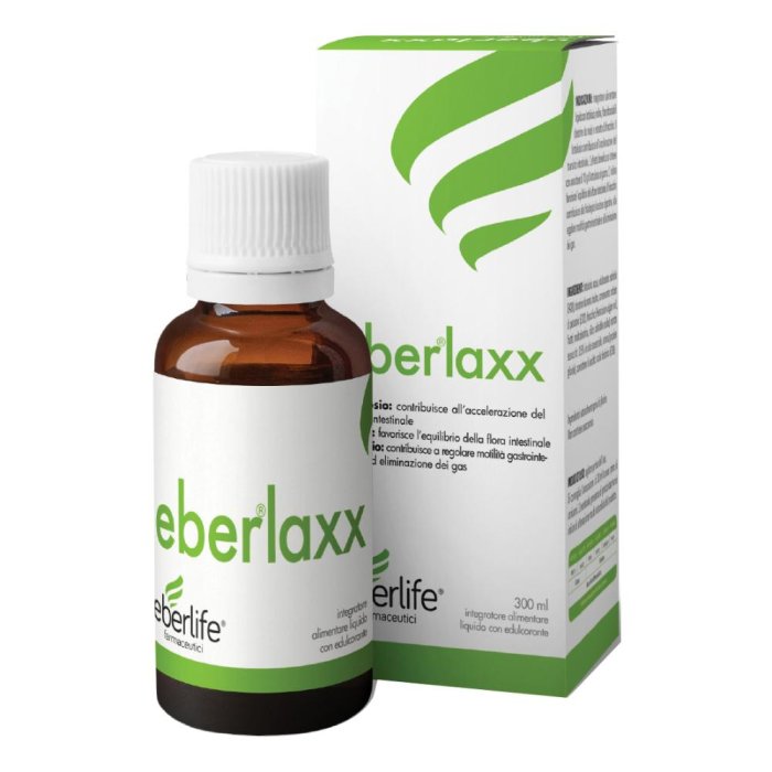 Eberlife Eberlaxx Sciroppo 300 millilitri Integratore per Regolarità Intestinale e Benessere Digestivo