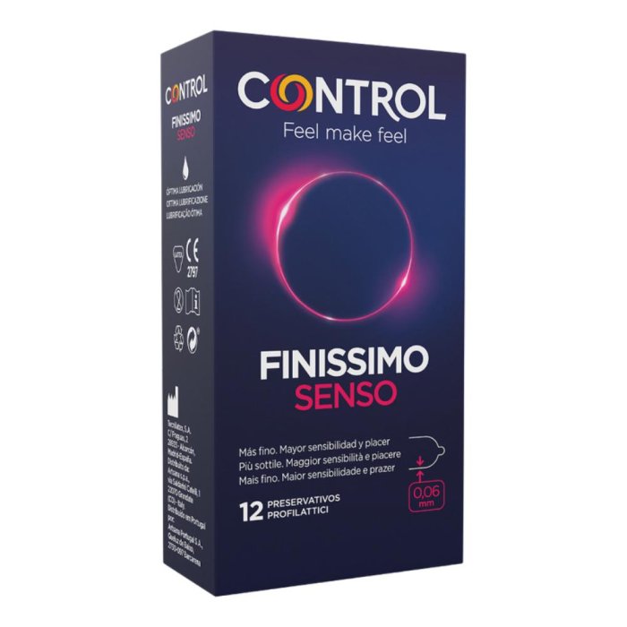 Control Sensivity - Finissimo Senso 0.06mm Profilattico 12 Profilattici