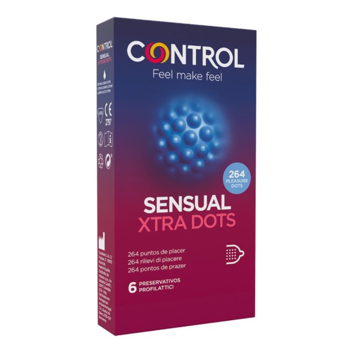 Control Preservativi Sensual Dots&Lines 6 Pezzi