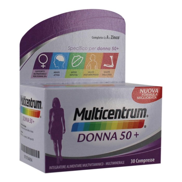 Multicentrum Donna 50+ 30 compresse – multivitaminico per donna over 50