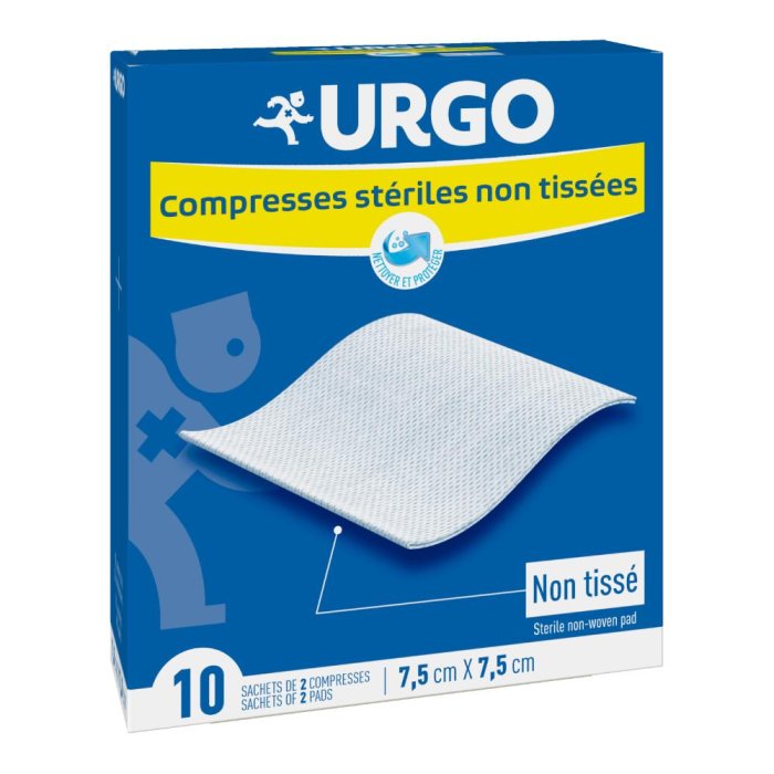 Urgo Compresse Garza Sterili 7,5x7,5 cm 10 Pezzi
