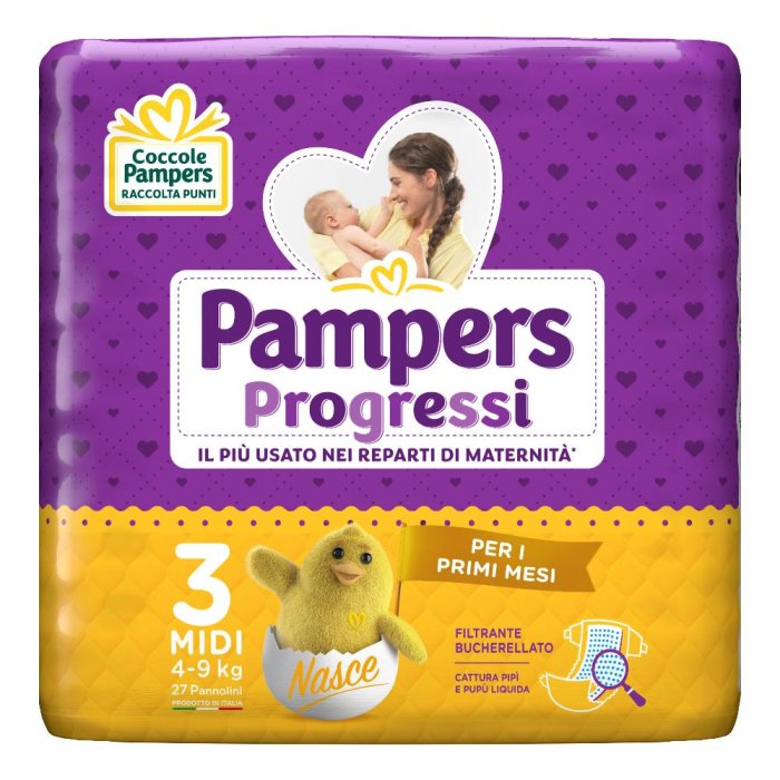PAMPERS PROG.N/Baby3(4-9)27pz